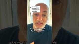 Brad explains that if you overstay on a visitor’s visa and then leave the U.S., your visa becomes