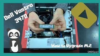 How to upgrade M.2 SATA SSD Dell Vostro 3470 disassembly