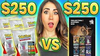 I Risked $500 on Pokemon Mystery Boxes! | PokeRev Mystery Packs VS Project Miu 2 Packs Opening