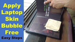 How To Apply Laptop Skin | Easy Step By Step Process | Timelapse | Give Your Laptop A New Look