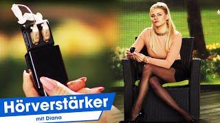 Diana präsentiert den praktischen Hörverstärker bei PEARL TV im März 2023