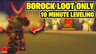 CHALLENGE! Borock Loot Only | Highest Level in 10 Minutes | Giant Simulator