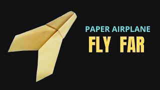 How to make an amazing easy and fast paper airplane that flies long distances