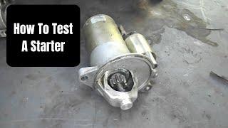 How to test your Starter Solenoid Assembly