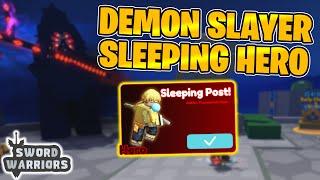 I Got the NEW Sleeping Post Demon Slayer Event Hero! Sword Warriors Roblox