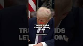 Trump finds letter from Biden