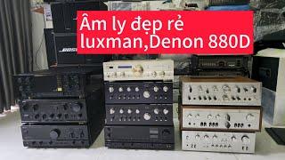 ĐÃ BÁN HẾT. ngày 15/10 Rất nhiều âm ly đẹp.Luxman,Denon 880D. Âm ly DAC... Zalo em Vũ 0352.876.319