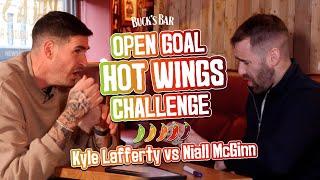  KYLE LAFFERTY vs NIALL MCGINN HOT WINGS CHALLENGE | Northern Ireland Teammates Face Wings Of Fire