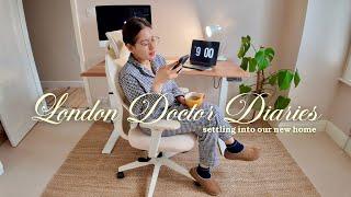 London Doctor Diaries | settling into our new home, home office #flexispot #holidayswithyoutube