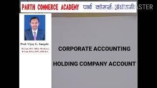 Corporate Accounting Holding Company Account