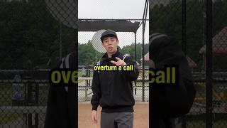 When to overturn a call as an umpire  #baseball