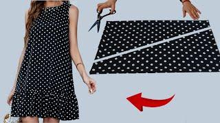 ️New Two Ways to Wear a Summer Stylish Dresses️So Easy So Cute Only 1 meter fabric Dresses Sewing