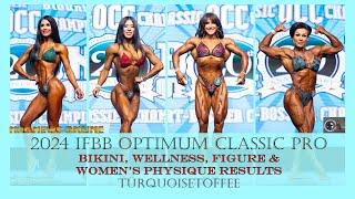 2024 IFBB Optimum Classic Pro Bikini, Wellness, Figure, and Women's Physique Results