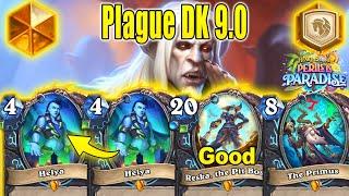 New Plague Death Knight 9.0 Deck Is The Best DK Deck To Craft At Perils in Paradise | Hearthstone