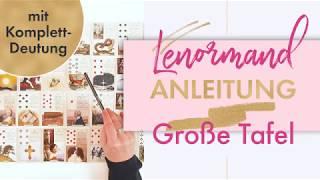 Lenormandkarten Große Tafel | Anleitung zum Kartenlegen lernen | Liebe & Partnerschaft