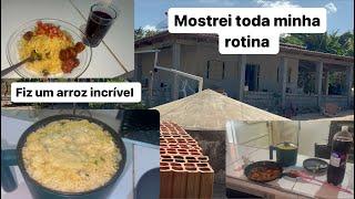 NOSSA ROTINA DE DOMINGO DE MANHÃ AQUI NO SÍTIO/ fiz um arroz incrível️