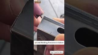 Cold Welding Machine: Perfect Square Tube Welds Made Easy! #coldwelding #tigwelding #welder