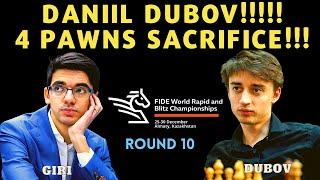 DANIIL DUBOV!!!!! SAN GAWA UTAK MO?? IDOL!  Giri vs Dubov!  Rapid World Championship 2022 Round 10