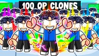 Trolling With A 100 OP CLONE ARMY In Roblox STRONGEST BATTLEGROUNDS!