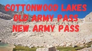 Cottonwood Trail : Old Army Pass : New Army Pass August 6 2024