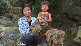 Single Mother - Finding Frogs Going to the Market to Sell - Cooking - A Day Remembering a Kind Man