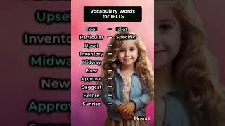Learn English Vocabulary words for IELTS
