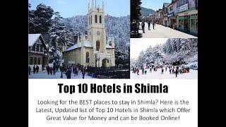 Top 10 Budget Hotels in Shimla - Best Hotels, Lowest Prices