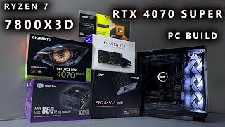 New Gaming And Editing PC AMD Ryzen 7 7800X3D RTX 4070 Super Build 2024