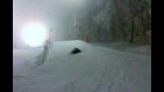 Funny jump on skis / Mistrzowski skok Piotra :)