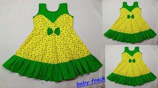 umbrella cut baby frock cutting and stitching/ Baby frock cutting and stitching