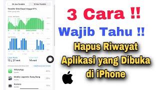 Cara Menghapus Riwayat Aplikasi Yang Dibuka Di iPhone