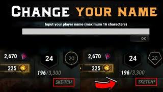 (still working after new update) how to change name in dead by daylight mobile | Hindi |