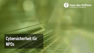 Cybersicherheit für Ihre NPO – Haus des Stiftens