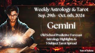 Gemini Weekly Astrology & Tarot September 29th - October 6th 2024