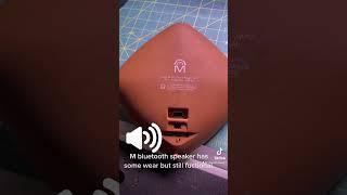 M bluetooth speaker has some wear but still fuctional.#bluetooth #speaker #outdoors