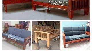 Wooden 3 seater sofa Designs