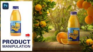 07 - Product Manipulation Tutoiral in Photoshop | Orange Juice