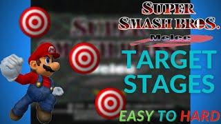 Every Super Smash Bros. Melee Target Test Stage Easiest to Hardest