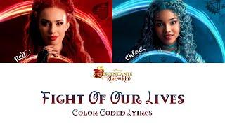 Kylie Cantrall & Malia Baker - Fight of Our Lives (Color Coded Lyrics) (Descendants The Rise of Red)