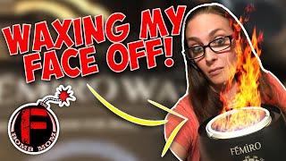 WAXING MY FACE OFF - The F Bomb Mom WAXING