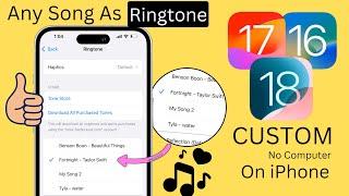 How to Set ANY Song as RINGTONE on iPhone in iOS 18! (Easiest Way)