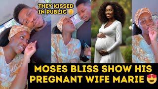 Moses Bliss Shares Moment With His Pregnant Wife Maria  They Kissed in Public  - See Video