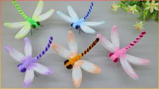 VERY SIMPLE! How to make a DRAGONFLY from chenille wire