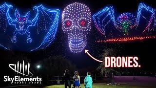 SCARY Halloween Drone Show (1,200 Drones!)