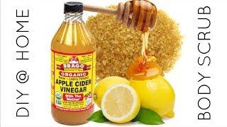 DIY @ HOME ACV HONEY LEMON SUGAR BODY SCRUB| Laura Walker