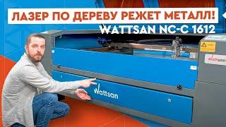 Лазерный СО2 станок режет МЕТАЛЛ?? Wattsan NC-C 1612