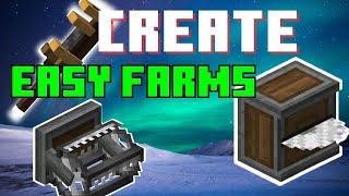 How to make a Create Tree Farm or Crop Farm | Mastering Automation: Create Mod Tutorial