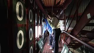 Football - Inside the Cubs Manual Scoreboard at Wrigley Field