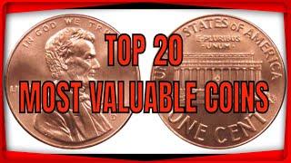 TOP 20 Most Valuable Coins in Circulation - Rare Pennies, Nickels, Dimes & Quarters Worth Money