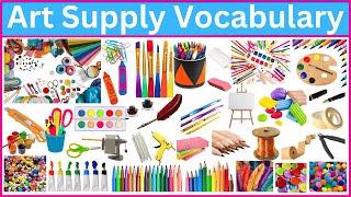 Mastering Art Supply Vocabulary 101 for CREATIVITY